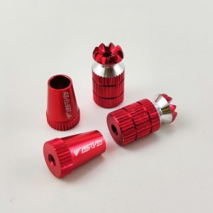 Alloy RC Transmitter Stick Ends for Futaba / Walkera /  FrSky / Radiolink and Flysky - Red Bore: M3 (Anti-slipping Cap / Control Rocker)