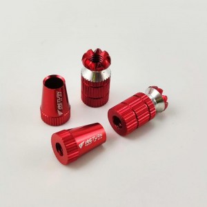 Alloy RC Transmitter Stick Ends for Futaba / Walkera /  FrSky / Radiolink and Flysky - Red Bore: M4 (Anti-slipping Cap / Control Rocker)