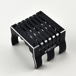 Aluminum Heat Sink for Motor w/ 42mm Diameter for 40x40mm Fans - Black (compatible to 30x30mm fans mount) Size: 40x45x29.5mm