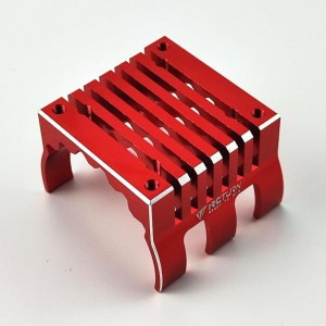 Aluminum Heat Sink for Motor w/ 42mm Diameter for 40x40mm Fans - Red (compatible to 30x30mm fans mount) Size: 40x45x29.5mm