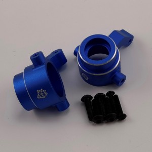Alloy Spindle Set for 1/8 Traxxas Sledge Monster Truck - Blue (Aluminum Front Steering Knuckle /  Knuckle Arm) 1pair/set