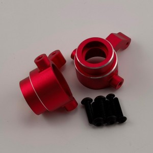 Alloy Spindle Set for 1/8 Traxxas Sledge Monster Truck - Red (Aluminum Front Steering Knuckle /  Knuckle Arm) 1pair/set