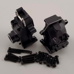Alloy Rear differential Gear Box  for 1/8 Traxxas Sledge Monster Truck - Black (Aluminum Mount for Dampers & Knuckle Arms)
