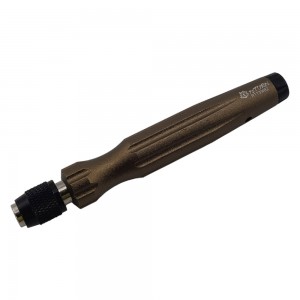 Magnetic & Lock Screwdriver Handle for Tips(6.35mm/1/4): Bronze 1pc/set