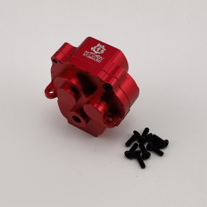 Alloy Center Gear Box Housing Set for TRX-4M 1/18th Scale Crawler: Red (Transmission Gear Case)