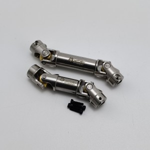 Stainless Steel Front/Rear Center Driveshaft CVD Set for TRX-4M 1/18th Scale Crawler 15g+18.5g