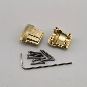Brass Diff Cover for TRX-4M 1/18th Scale Crawler (Front & Rear Axle Housing Cover) 8.5g/pc