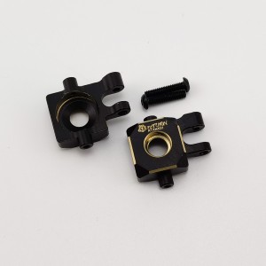 Black Brass Spindle Set for TRX-4M 1/18th Scale Crawler (Front Steering Knuckle /  Knuckle Arm) 10g/pc