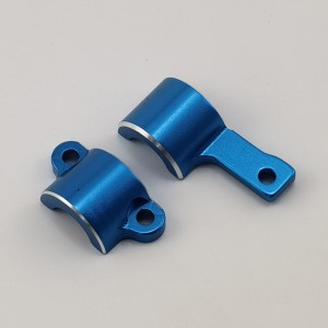 Aluminum Front / Rear Main Shaft Bearing Holder Cover for TT02 / TT02B / TT02S: Blue 2pcs/set