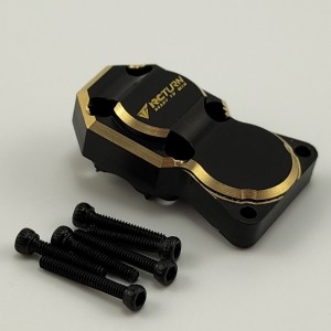 V2 Brass Diff Cover for SCX24 - Black Coated (Black Brass Diff Cover) 8g/pc