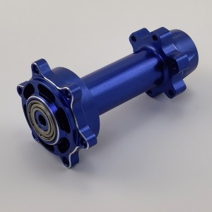 Alloy Rear Hub / Wheel Axle Set for Losi Promoto MX 1/4-Scale Motorcycle: Blue