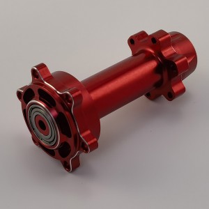 Alloy Rear Hub / Wheel Axle Set for Losi Promoto MX 1/4-Scale Motorcycle: Red