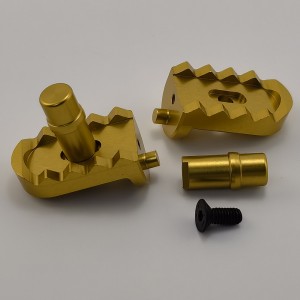 Alloy Footrest / Footpegs Set for Losi Promoto MX 1/4-Scale Motorcycle: Gold
