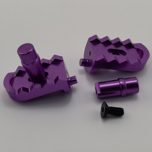 Alloy Footrest / Footpegs Set for Losi Promoto MX 1/4-Scale Motorcycle: Purple