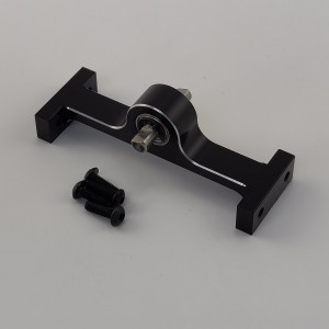 Alloy 70mm Width 5mm D-Shaped Shaft Mini Transmission Case for 110 LCG RC Crawler   Cheater Rigs  MOA 1.9 Shafty Black
