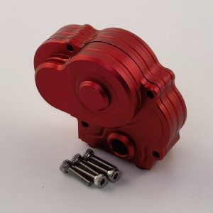 Alloy Center Gear Box Housing Set for Axial UTB18 Capra 1/18 Trail Buggy: Red (Transmission Gear Case)