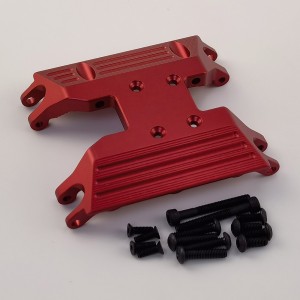 Alloy Center Gear Box Mount for Axial UTB18 Capra 1/18 Trail Buggy: Red (Transmission Case Mount)