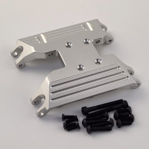 Alloy Center Gear Box Mount for Axial UTB18 Capra 1/18 Trail Buggy: Silver (Transmission Case Mount)
