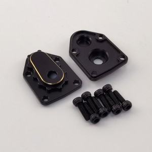 Black Brass Front/Rear Outer Portal Housing for Axial UTB18 Capra 1/18 Trail Buggy 9.5g/pc 2pcs/set