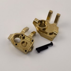 Brass Inner Front Portal Housing / Front Steering Knuckle Set for Axial UTB18 Capra 1/18 Trail Buggy 36.5g/pc 2pcs/set