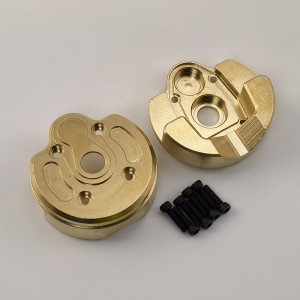 V2 Brass Front/Rear Outer Portal Housing for for Axial Capra1.9 UTB / SCX10 III: C Style 85g/pc 2pcs/set