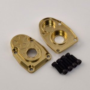 V2 Brass Front/Rear Outer Portal Housing for for Axial Capra1.9 UTB / SCX10 III: D Style 13.5g/pc 2pcs/set