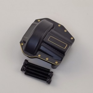V2 Black Brass Front / Rear Diff Cover / Gearbox Cover for Axial SCX10 III 38g/pc