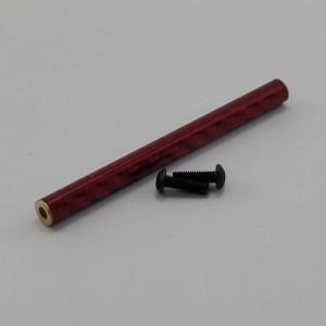 Coloured Carbon Fibre Braces for 1/10 RC Crawler Comp Builds / SCX10 PRO / Gspeed V4 UGRC LCG Chassis: 67mm Red