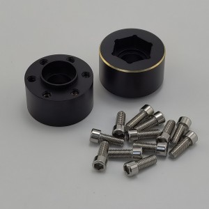 Black Brass Weights Offset Wheel Hub for VP 1.9 / 2.2 Beadlock Wheels 2pcs: 12mm