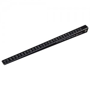 Aluminium Classic+ Plus Setpped 2.1-7.9mm Chassis Ride Height Gauge for RC Cars: Black 0.1mm increments.