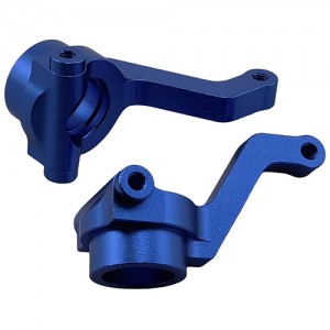 Aluminium Front Steering Knuckles / Arms for Tamiya BBX (BB-01) Buggy: Blue