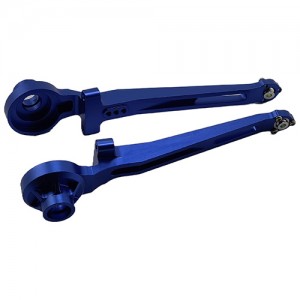 Aluminum Rear Trailing Arms Set for Tamiya BBX (BB-01) Buggy: Blue