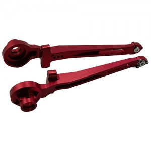 Aluminum Rear Trailing Arms Set for Tamiya BBX (BB-01) Buggy: Red