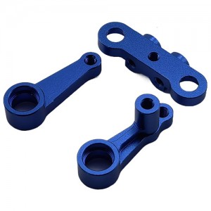 Aluminum Steering Assembly Set for Tamiya BBX (BB-01) Buggy: Blue