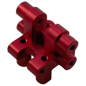 Aluminium Front Upper Bulkhead Set for Tamiya BBX (BB-01) Buggy: Red