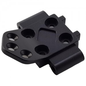 Aluminium Front Lower Bulkhead Set / Suspension Arm Mount for Tamiya BBX (BB-01) Buggy: Black