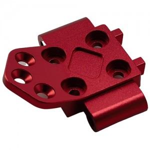 Aluminium Front Lower Bulkhead Set / Suspension Arm Mount for Tamiya BBX (BB-01) Buggy: Red