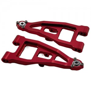 Aluminium Front Lower Suspension Arms for Tamiya BBX (BB-01) Buggy: Red