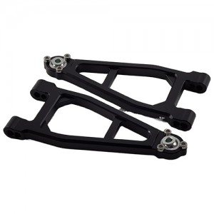 Aluminium Front Upper Suspension Arms for Tamiya BBX (BB-01) Buggy: Black