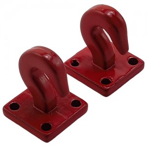 Metal Scale Tow Shackles Hook for 1/10 Crawle: Red 2pcs/set