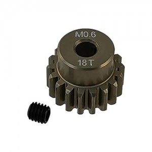 3.175 Bore M0.6 - 18T Aluminum 7075 Hard Coated Motor Pinions Gear - Ti Gold with M3 set screw