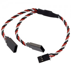 FUTABA Male to Female Servo Y-Wire 22AWG 100+100mm  (1pc)