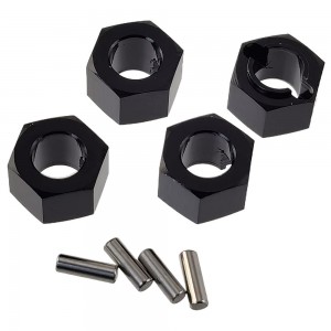 Aluminium Wheel Hex Adaptor for 1/16 Mini-B 2WD Buggy: Black Hex7x4.5mm (5mm)