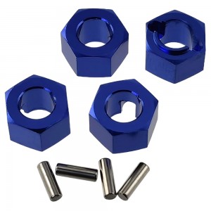 Aluminium Wheel Hex Adaptor for 1/16 Mini-B 2WD Buggy: Blue Hex7x4.5mm (5mm)