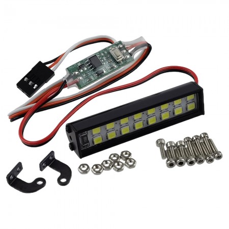LED Light Bar - 16 Leads 5V-8.4V, 3 Mode of Lighting 52x12x12mm CH3 Channel Switch or Manual Click Switch(on PCB board) LED Light Bar - 16 Leads 5V-8.4V, 3 Mode of Lighting 52x12x12mm CH3 Channel Switch or Manual Click Switch(on PCB board)