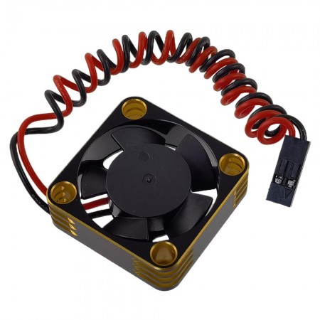 Aluminium Universal 30x30mm Tornado High Speed ESC Cooling Fan for RC Car Motor Heat Dissipation: Gold